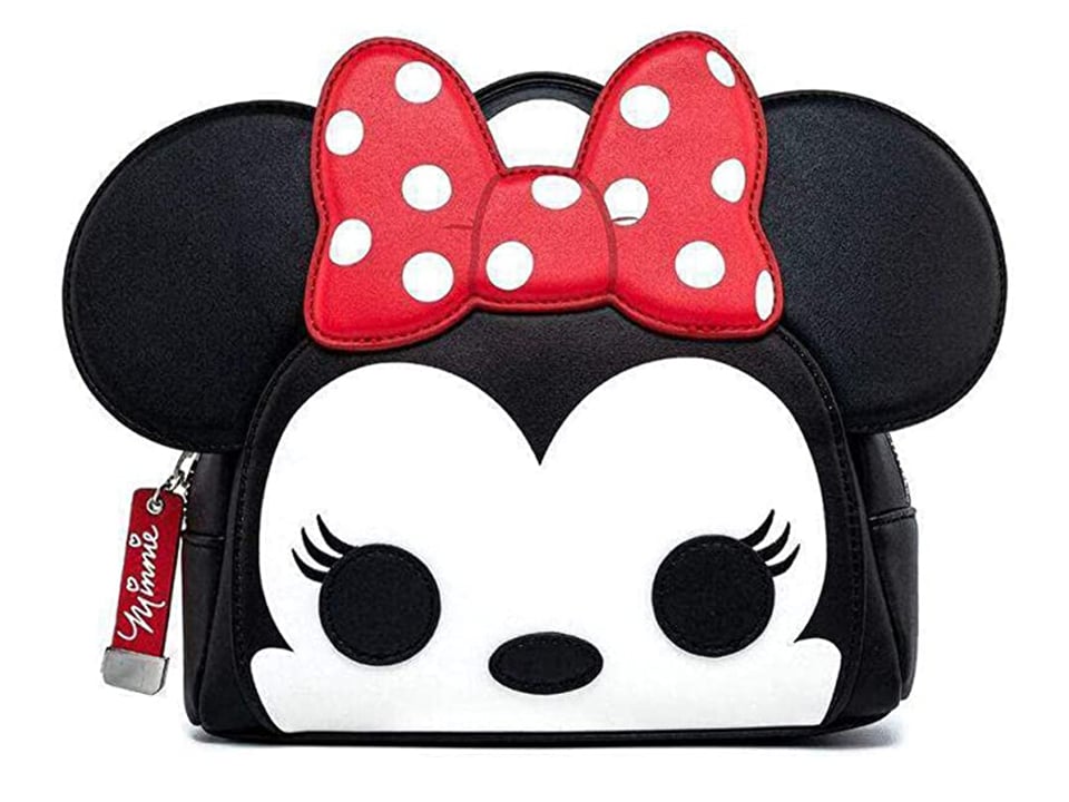 black bag with minnie ears and bow