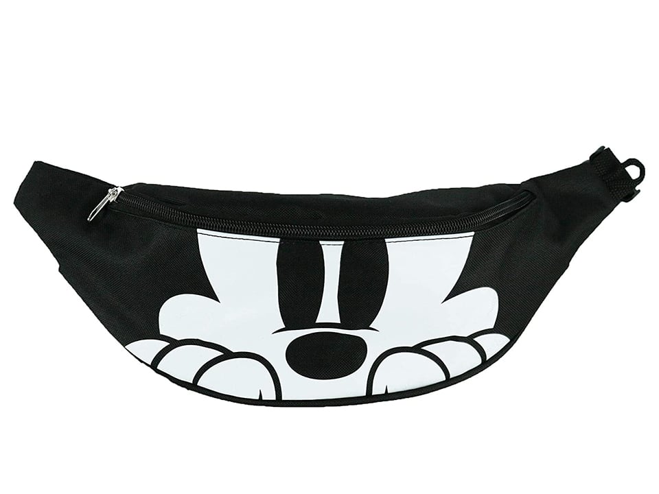black bag with mickey mouse face
