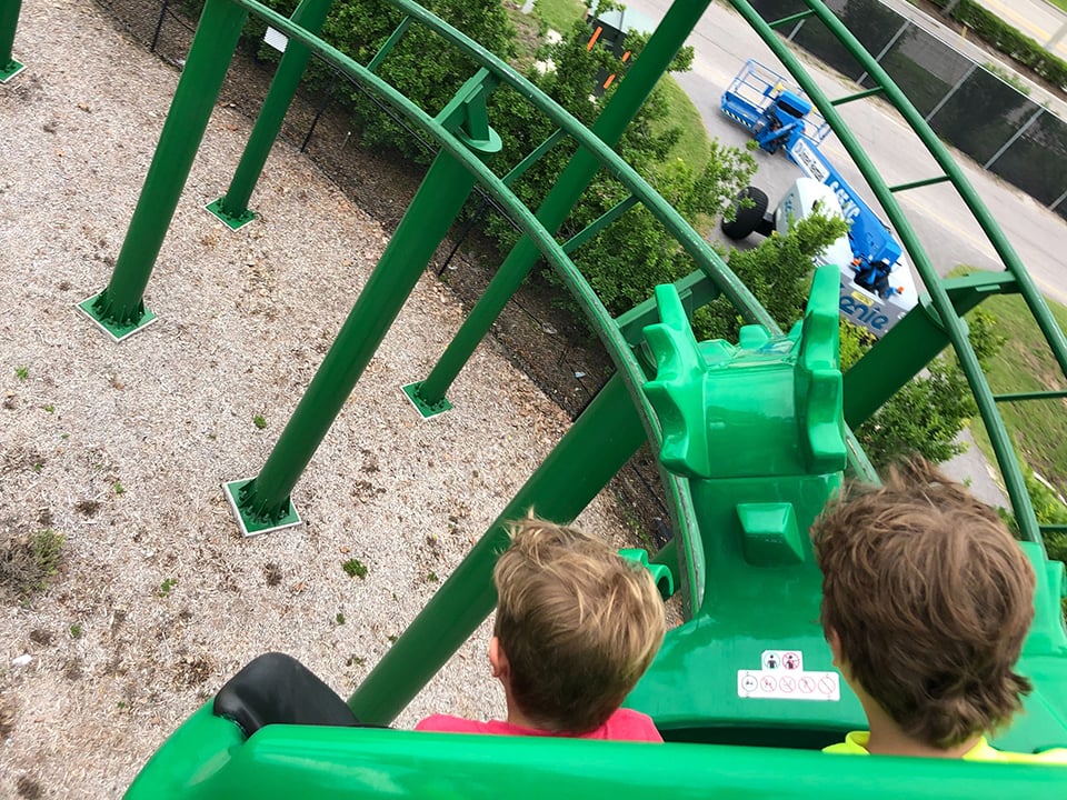 The Dragon Coaster at Legoland in Florida