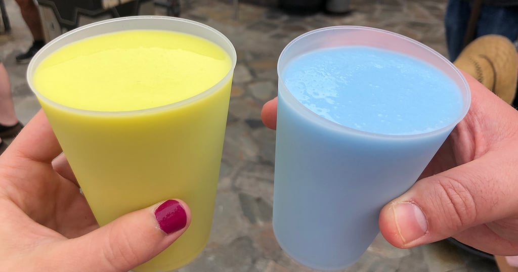 blue milk and green milk at Disney