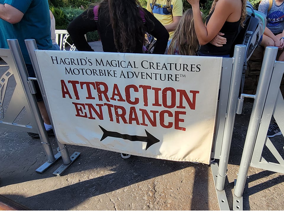 Hagrid Ride Entrance Sign at Universal's Harry Potter Park