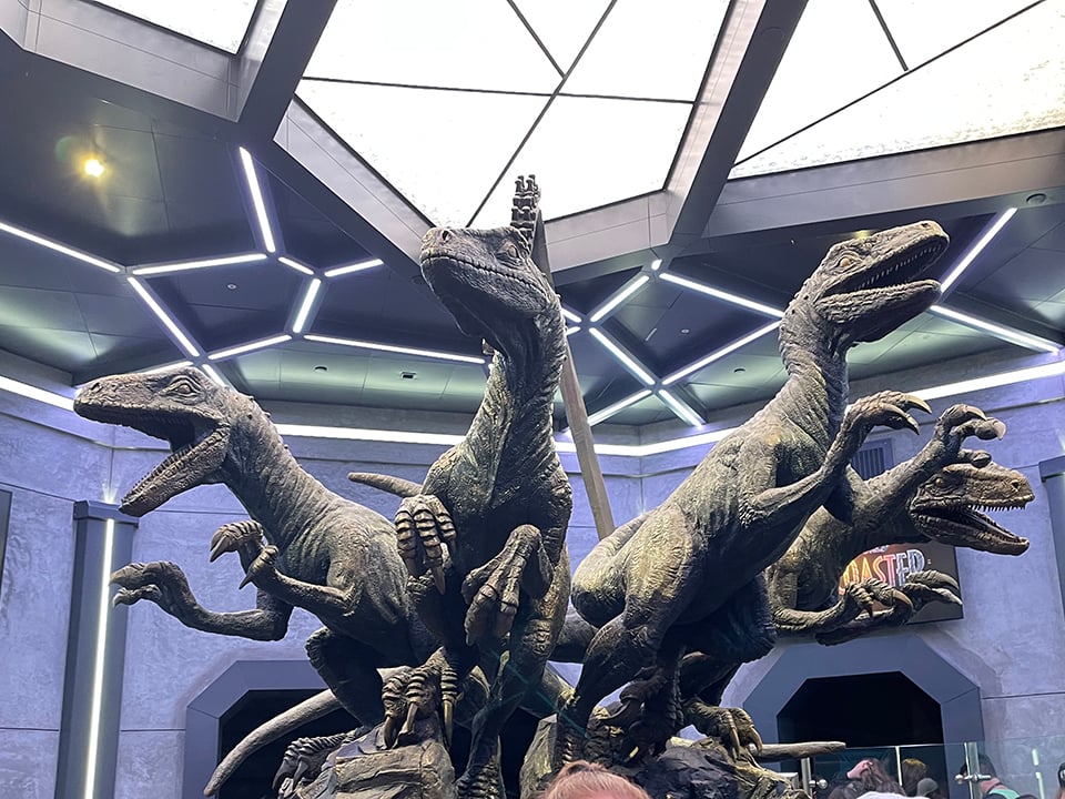 Raptors at Velocicoaster