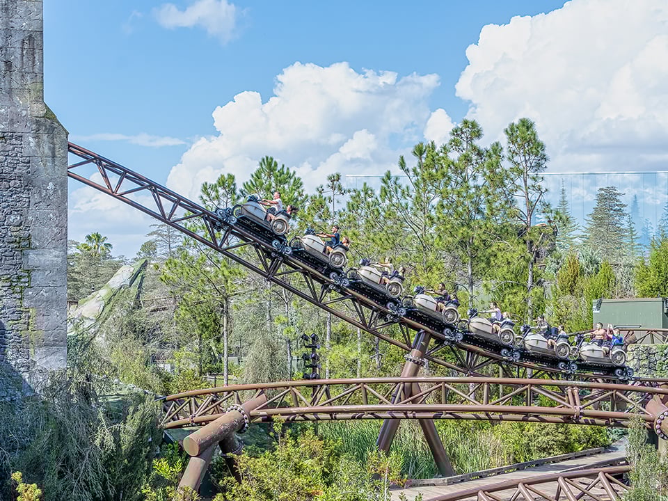 Hagrid's Motorbike ride in Universal