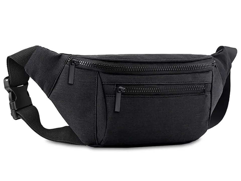 black fanny pack