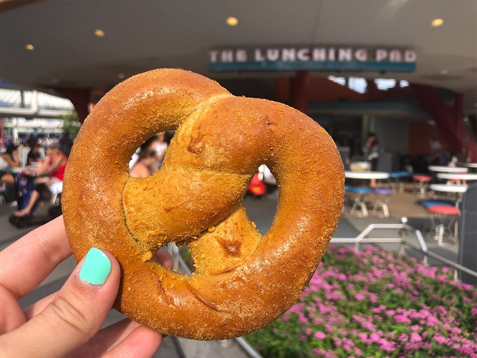 a cream cheese filled pretzel