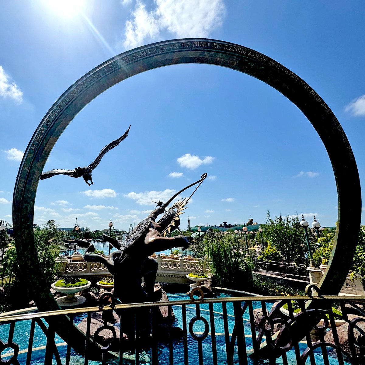 The view of Epic Universe from the Helios Grand Hotel. (© John Gullion/Hey Orlando).