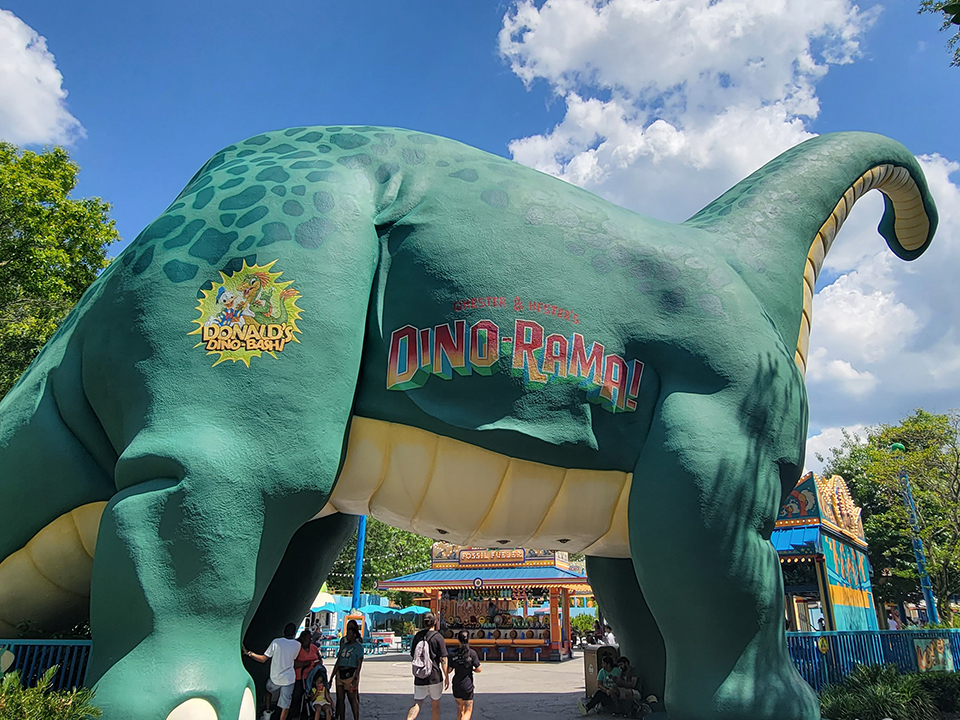 Dinosaur in the DinoLand USA area