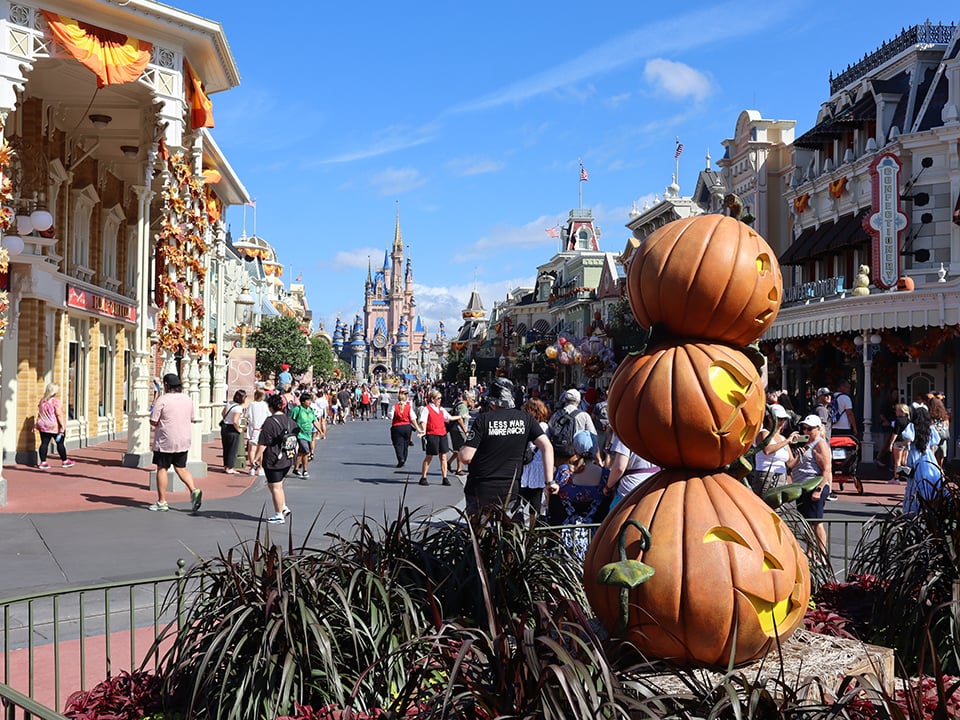 Magic Kingdom Fall with Pumpkins