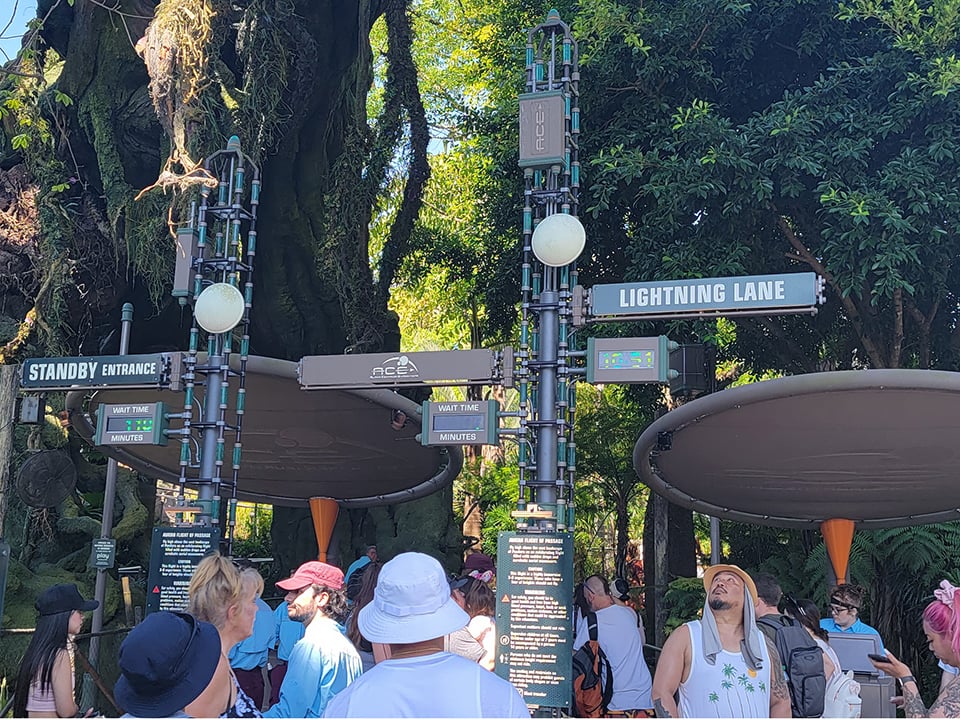 Lightning Lane Signage Animal Kingdom's Avatar