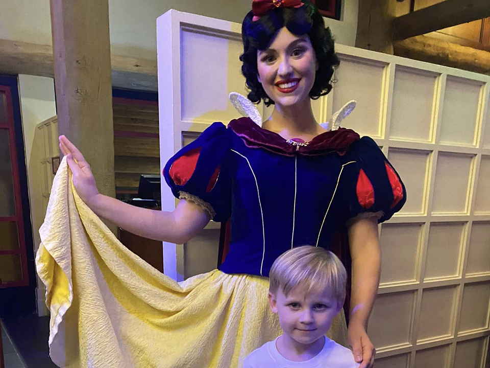 Snow White With Young Man at Disney's Wilderness Lodge