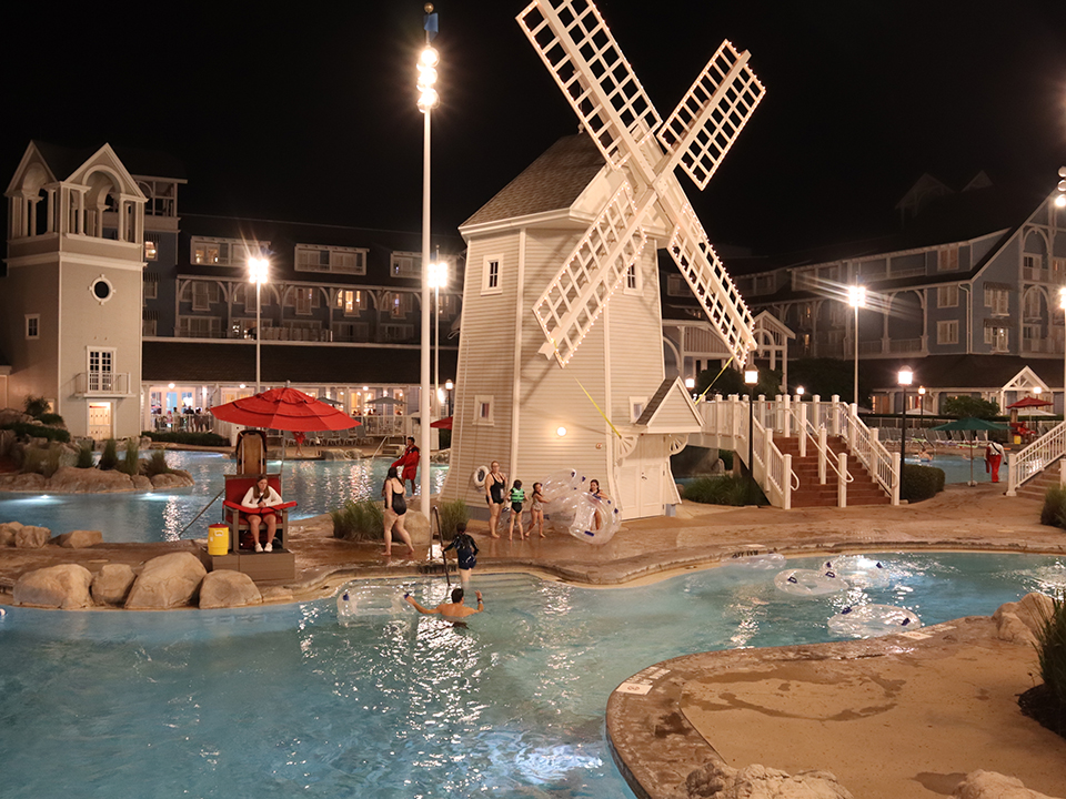 The Disney Yacht Club Resort Pool and Windmill