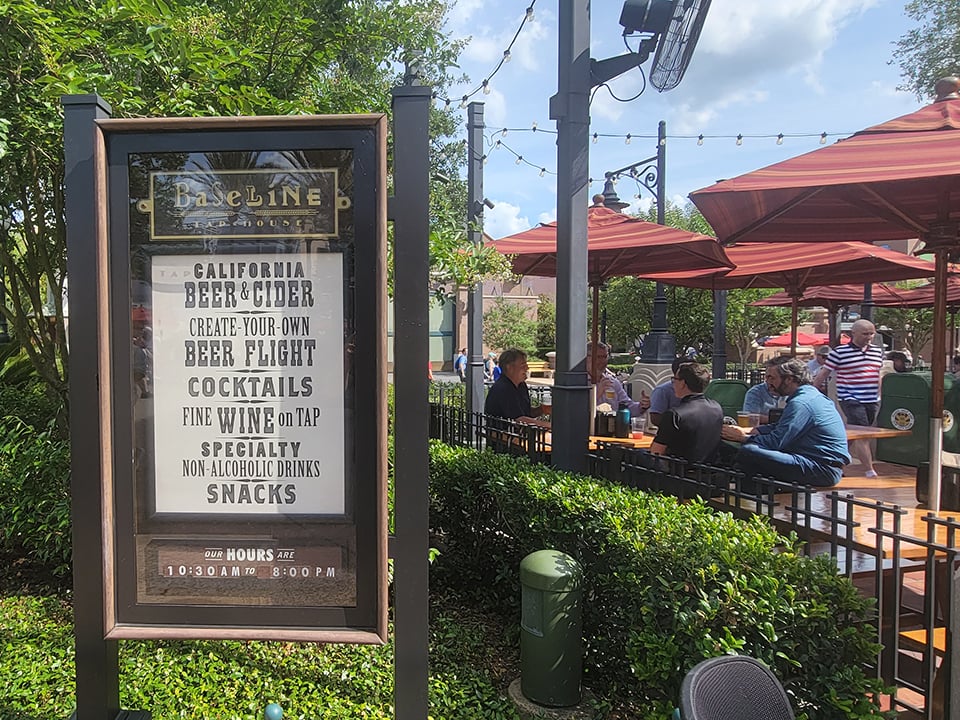 BaseLine Tap House Sign