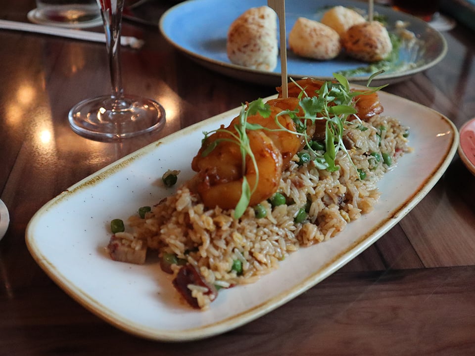 Skipper Canteen's Fried Rice With Spicy Garlic Shrimp Magic Kingdom