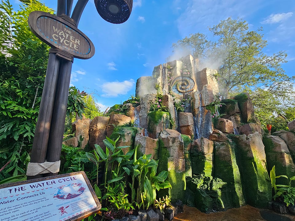 Moana Water Cycle Wall at EPCOT