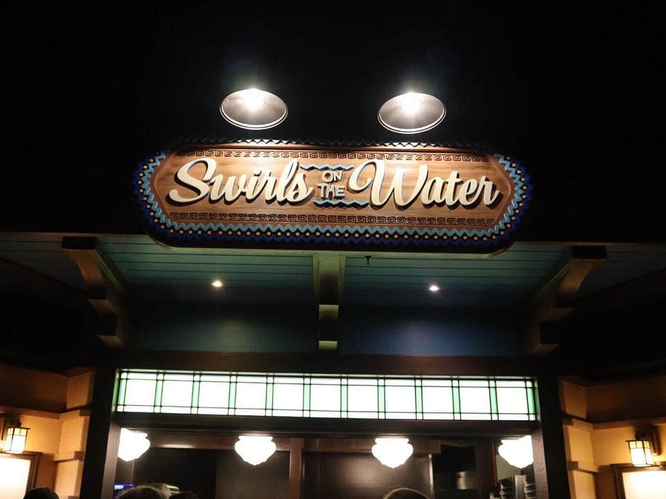 Swirls on the Water Sign