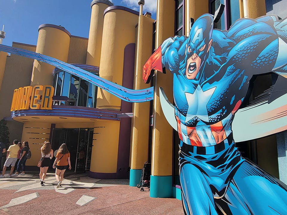 The Captain America Diner at Universal Islands of Adventure