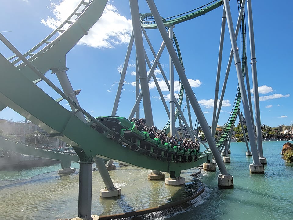 Incredible Hulk Coaster at Universal Islands of Adventure
