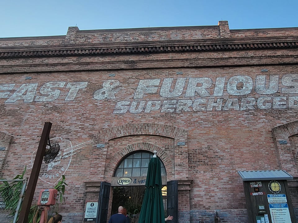 Fast and the Furious Exterior Universal Orlando
