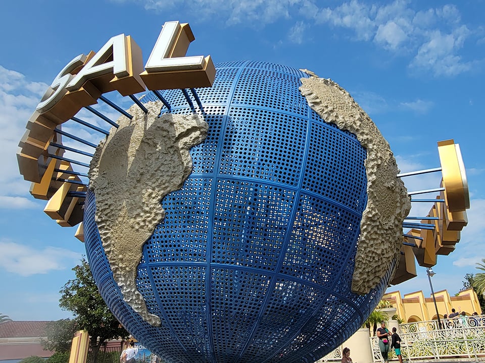 A Close-up View of the Universal Globe