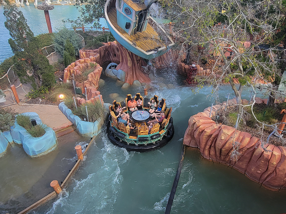 Aerial View of Popeye & Bluto Bilge-Rat Barge