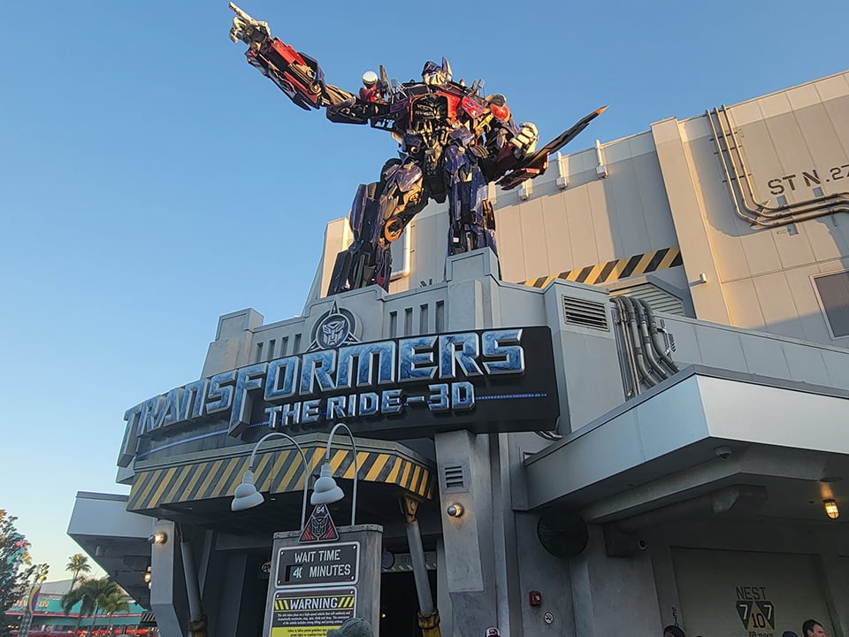 Transformers: The Ride 3D at Universal Entrance