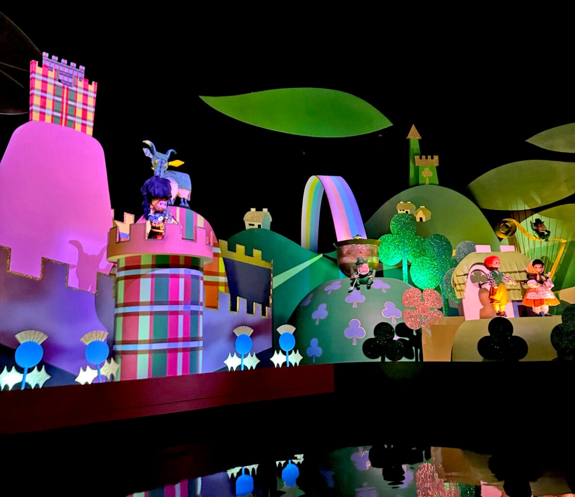 Visiting Scotland and Ireland inside It's a Small World. (©John Gullion/Hey Orlando).