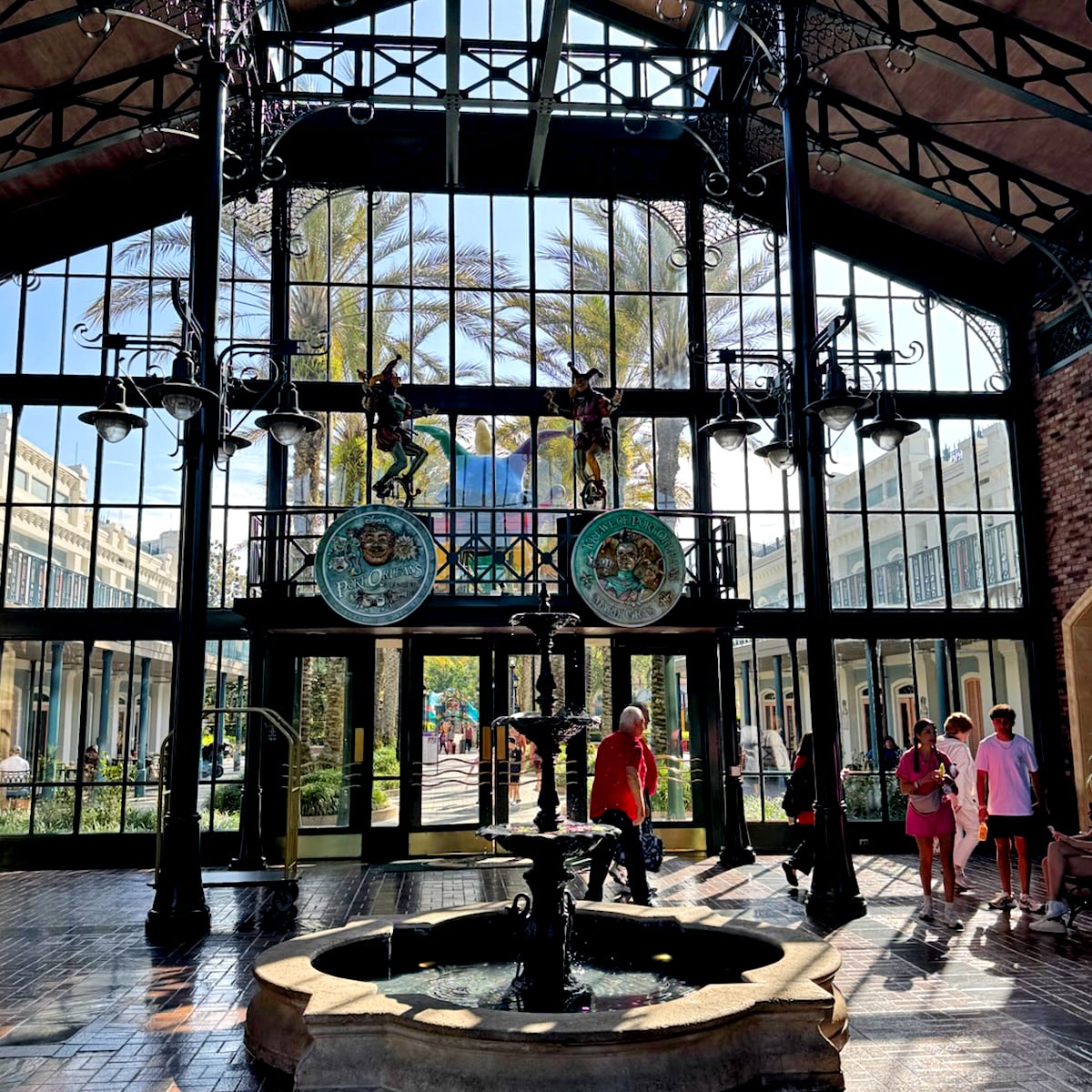 Inside the lobby of Port Orleans: French Quarter. (©John Gullion/Hey Orlando).
