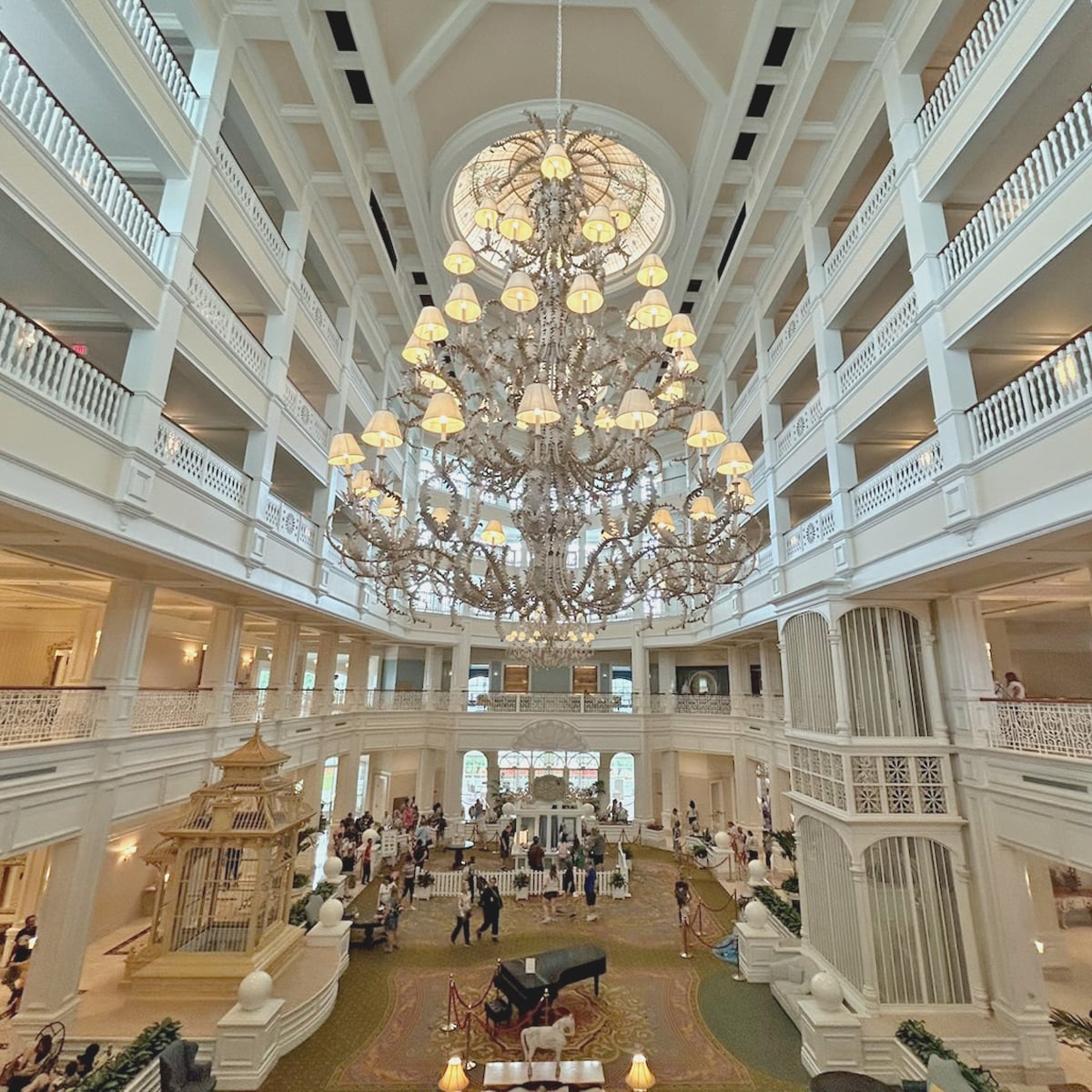 The lobby at the Grand Floridan Hotel in spring of 2024 before renovations added a walk up bar called The Perch. (©John Gullon/Hey Orlando).