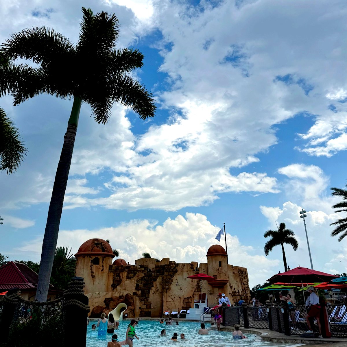 The Fuentes del Morro Pool at Disney's Caribbean Beach Resort (© John Gullion/Hey Orlando).