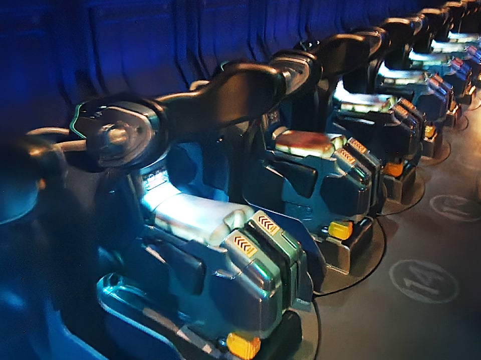 seats on the flight of passage ride