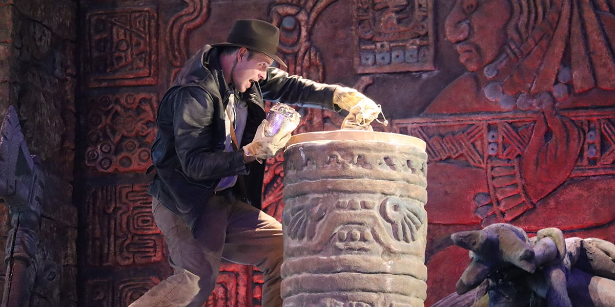 actor plays indiana jones in show at hollywood studios in orlando