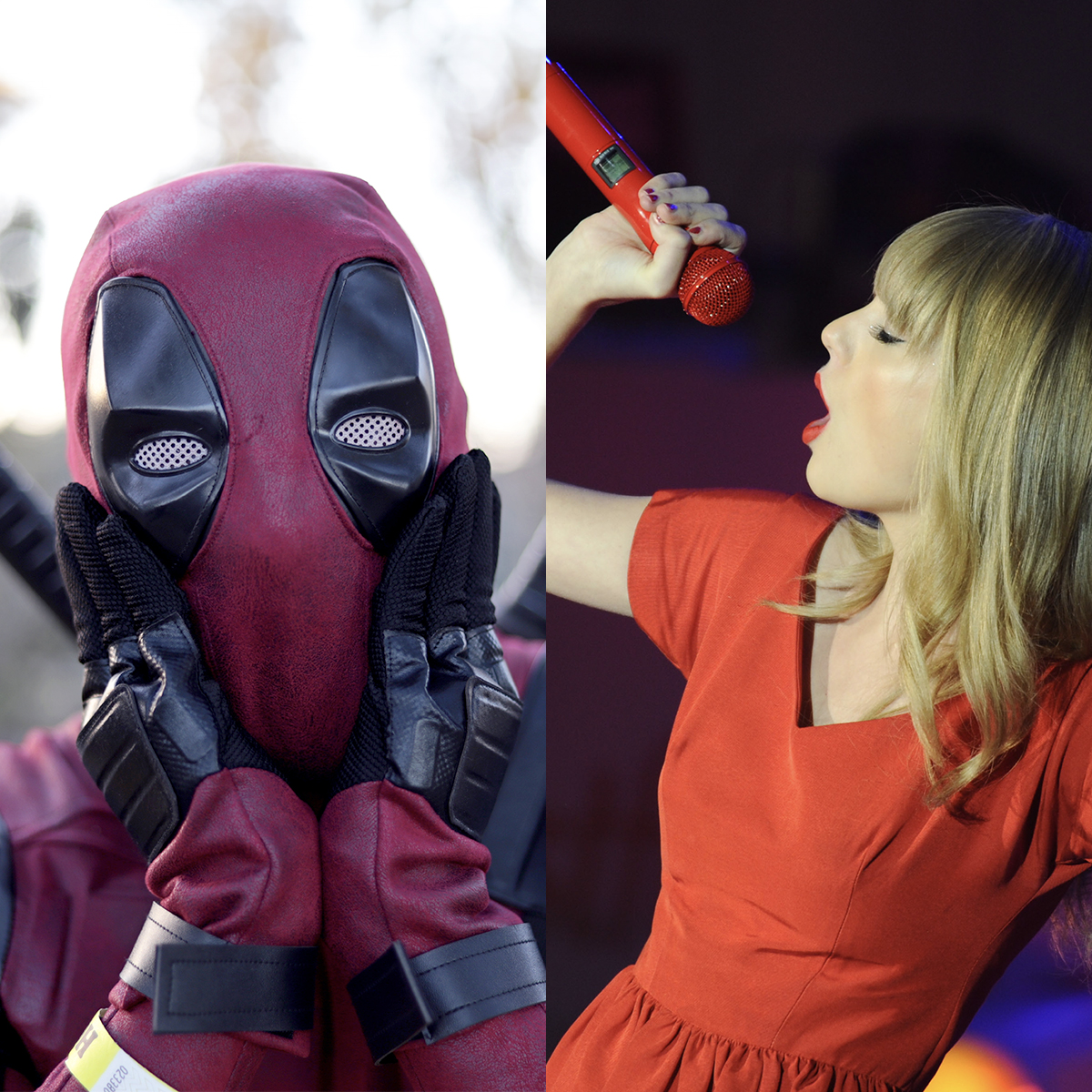 deadpool and taylor swift side by side