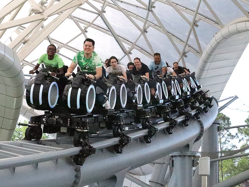 Tron Cars on Track Magic Kingdom